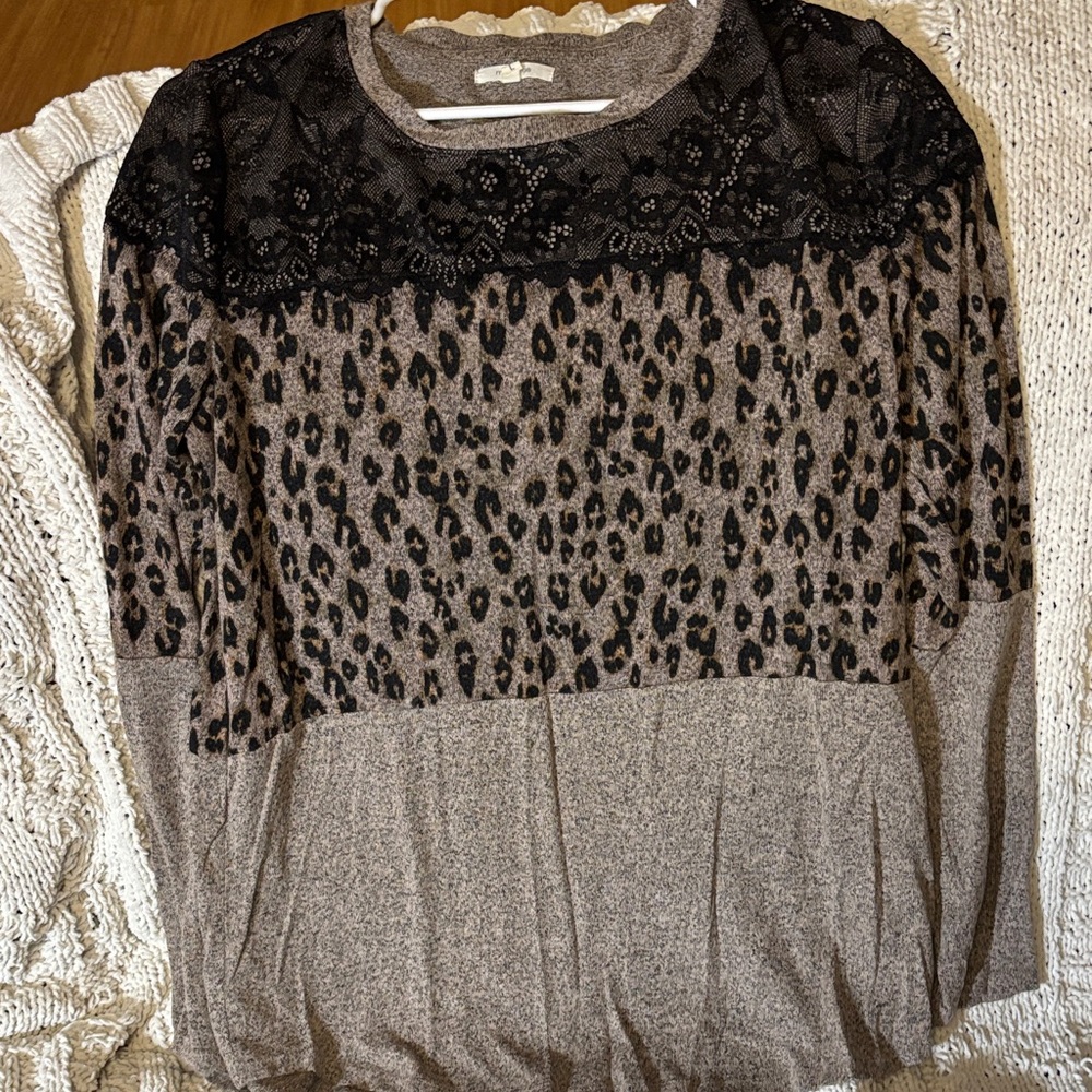 Maurices Brown and Black Knit Sweater